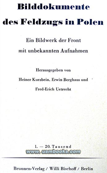Bilddokumente des Feldzugs gegen Polen, 1. Auflage