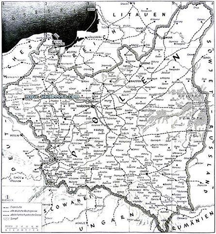 September 1939 map of Poland