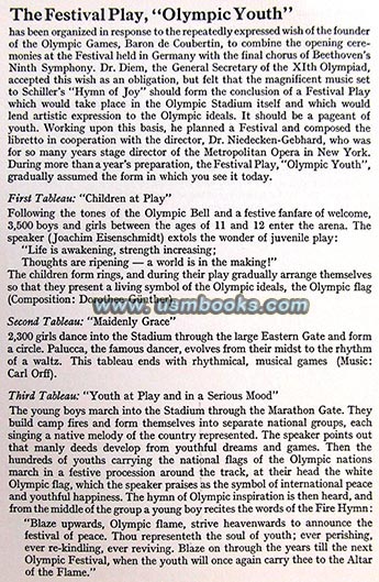 Berlin Olympics opening veremony youth festival